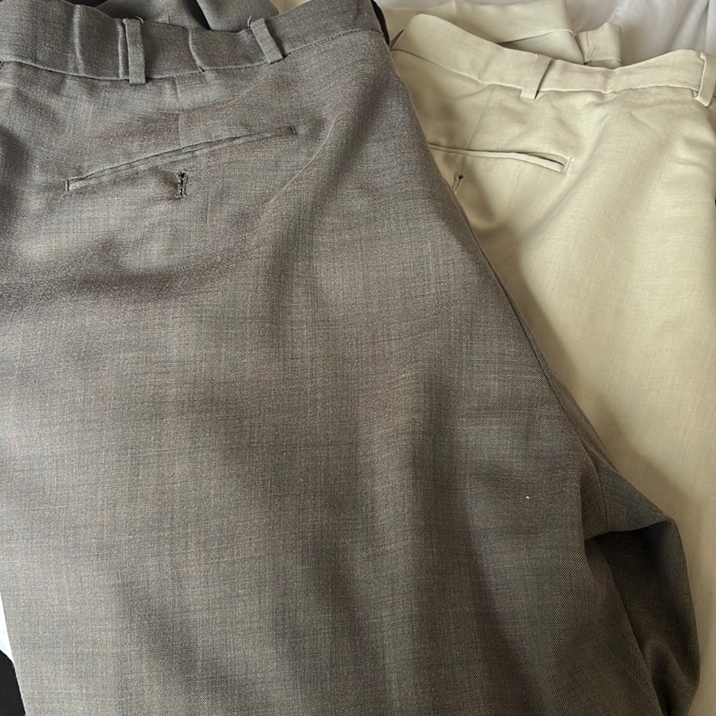 Selling 6 Pair Of Stafford Men’s Dress Pants Size 42x32 Used But Not Worn Out